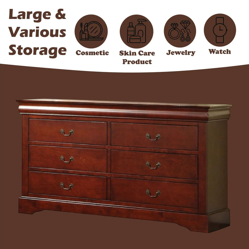 Louis Philippe III - Dresser, Durable Construction by Unique Piece Furniture