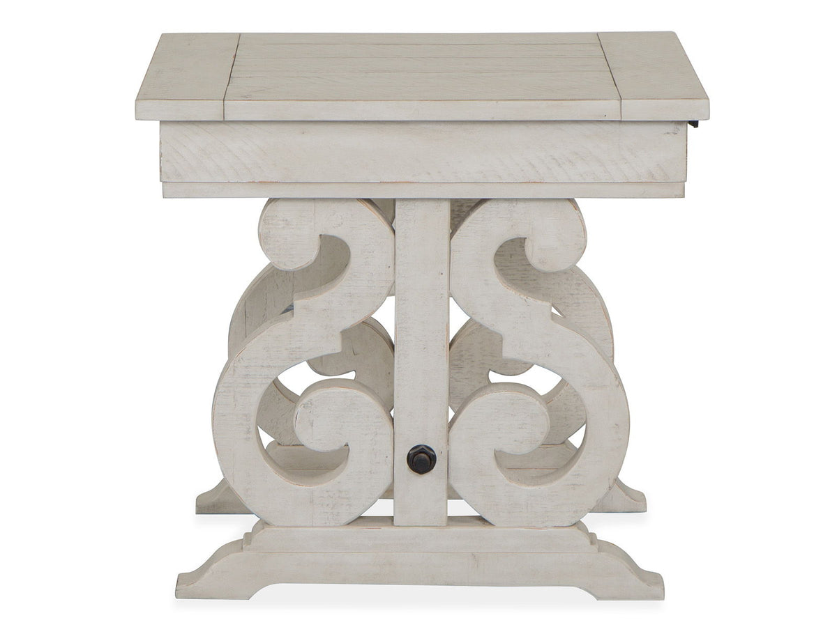 Bronwyn - Rectangular End Table - Alabaster, photo 2 of 7
