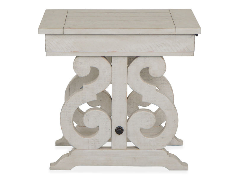 Bronwyn - Rectangular End Table - Alabaster, photo 2 of 7