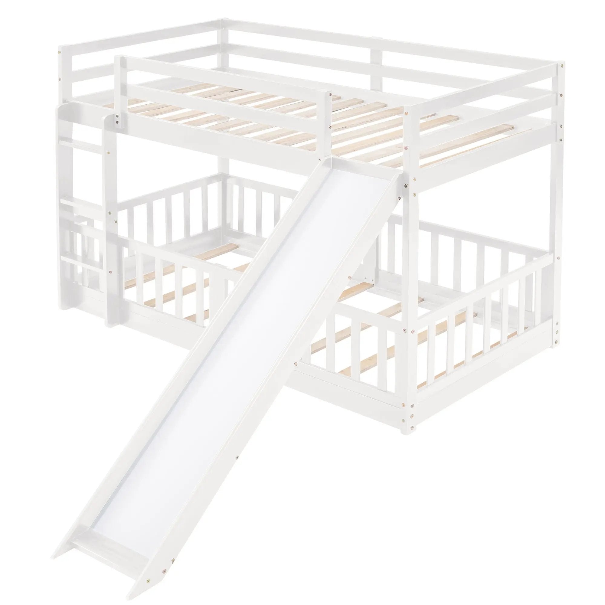 Functional Bunk Bed & Convertible Ladder And Slide by HouseOfZazla