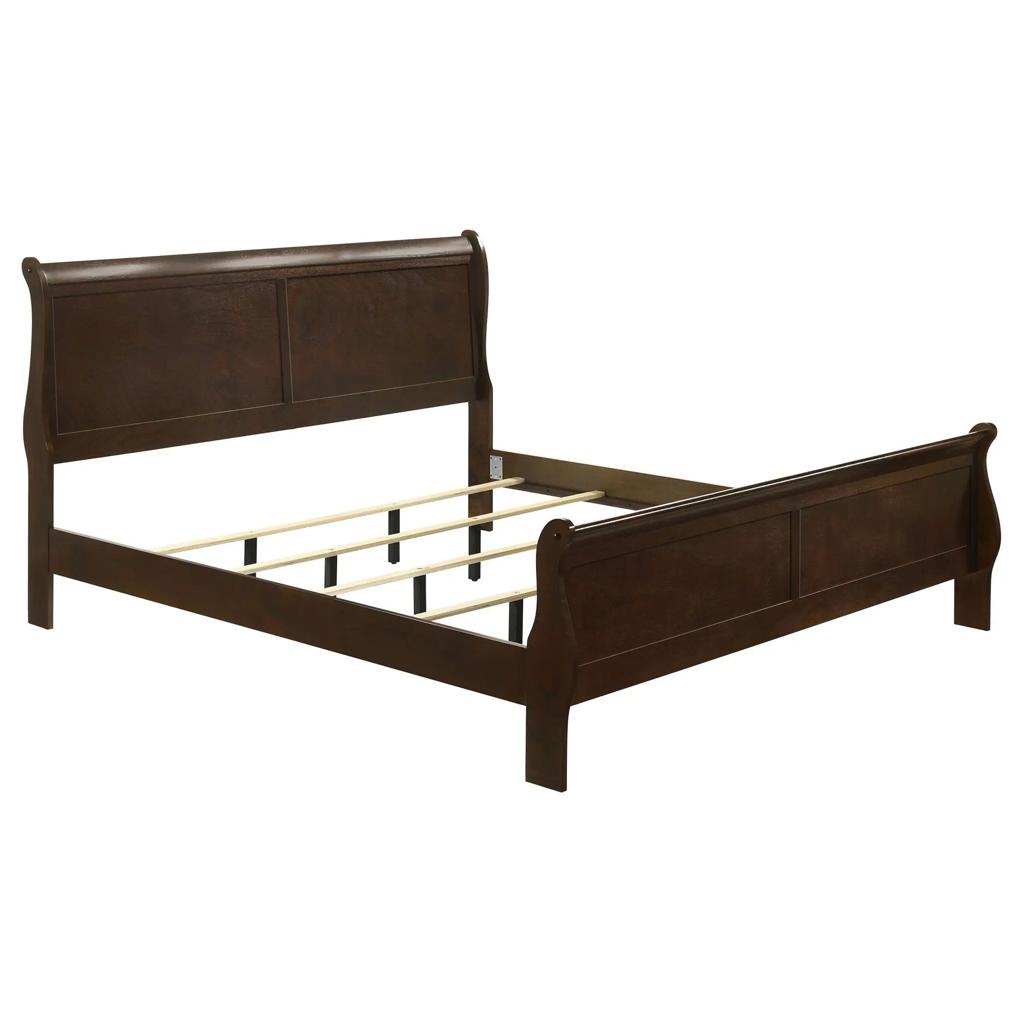 Louis Philippe 5-piece Eastern King Bedroom Set Cappuccino by Unique Piece Furniture