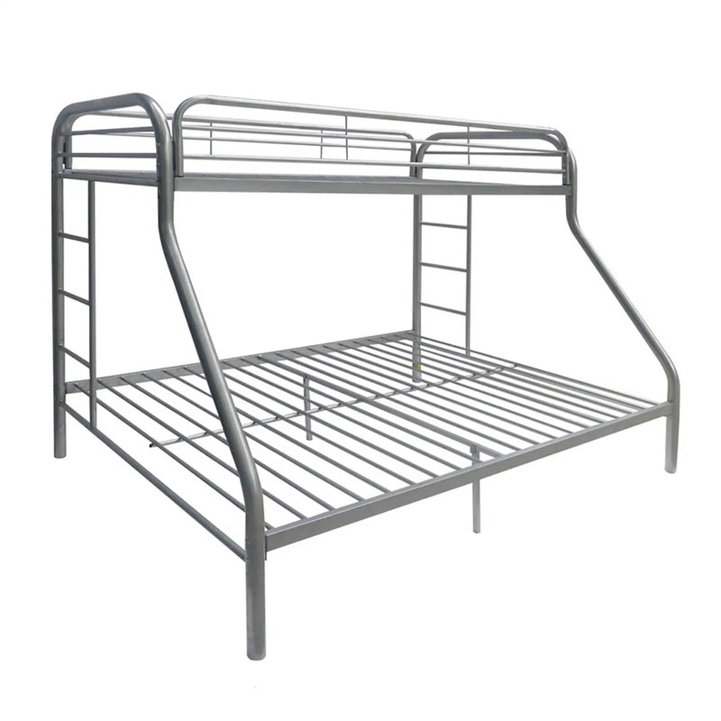 Tritan - Twin / Full Bunk Bed - Silver by HouseOfZazla