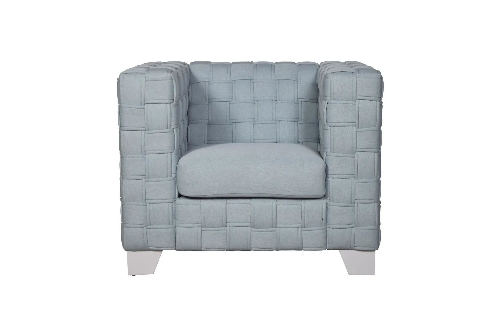 Saree - Chenille Chair - Light Blue by Unique Piece Furniture