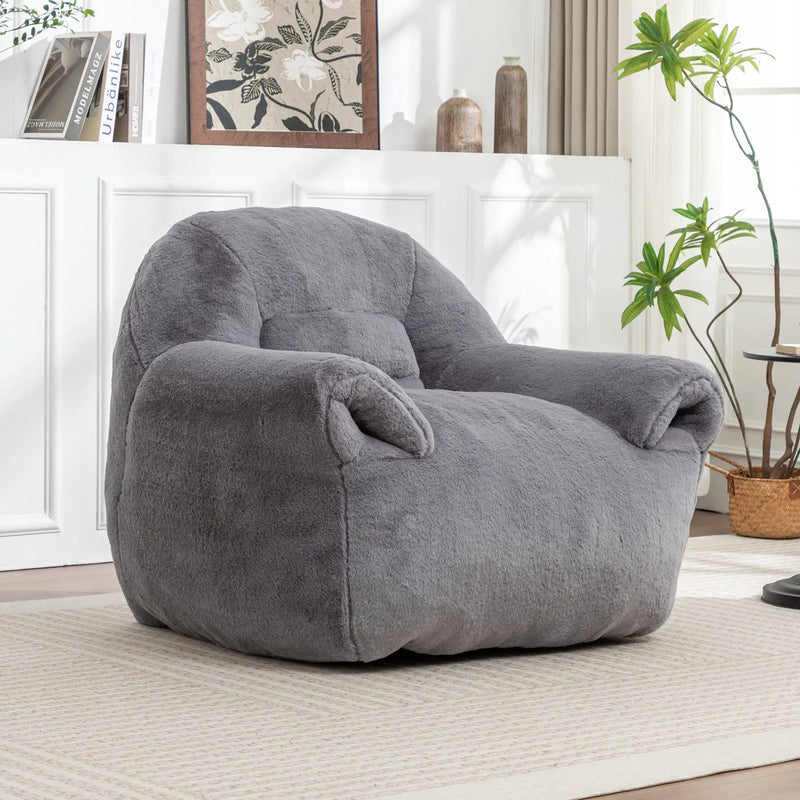 Comfy Bean Bag Chair with Back Support by HouseOfZazla