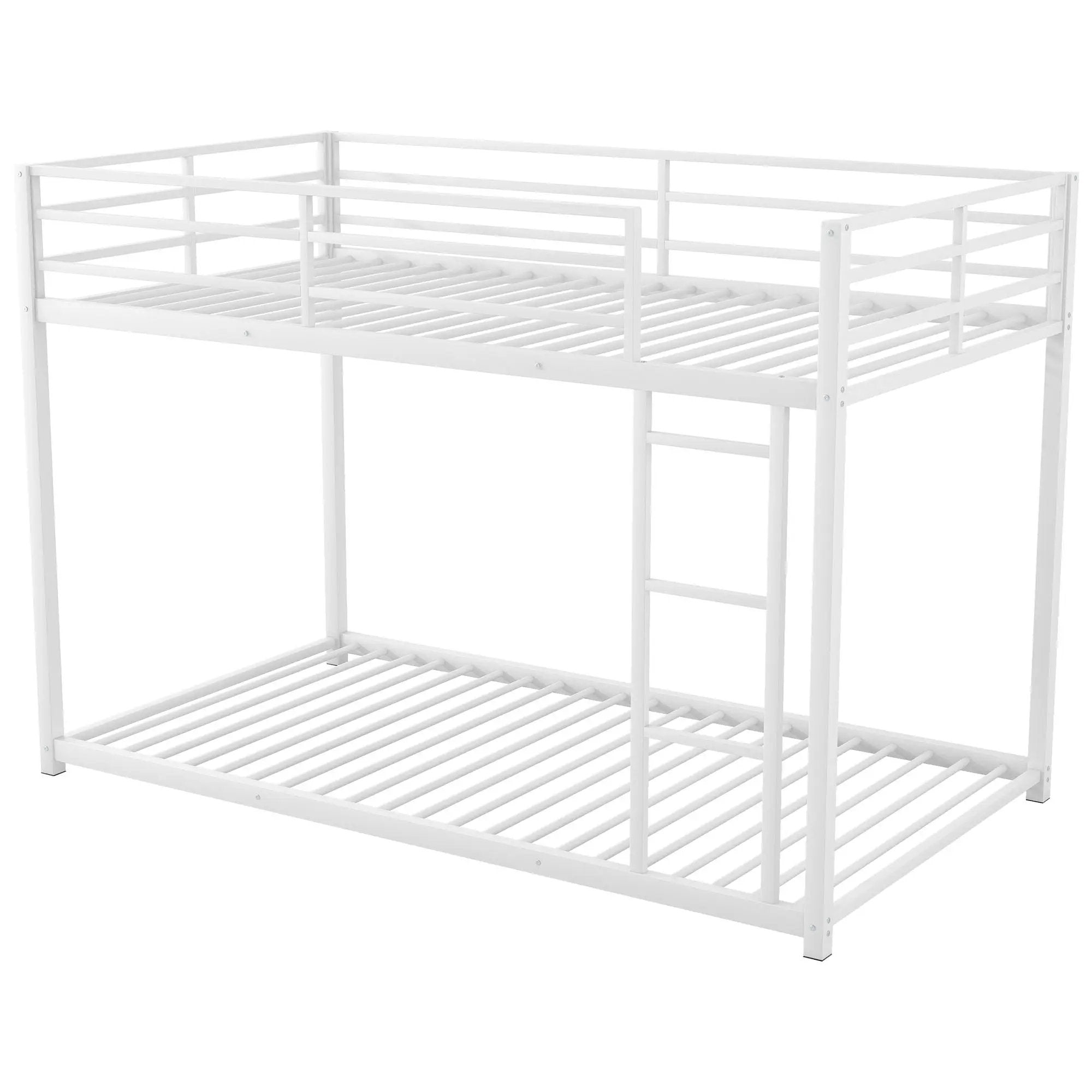 Metal Bunk Bed, Low Bunk Bed With Ladder by Unique Piece Furniture