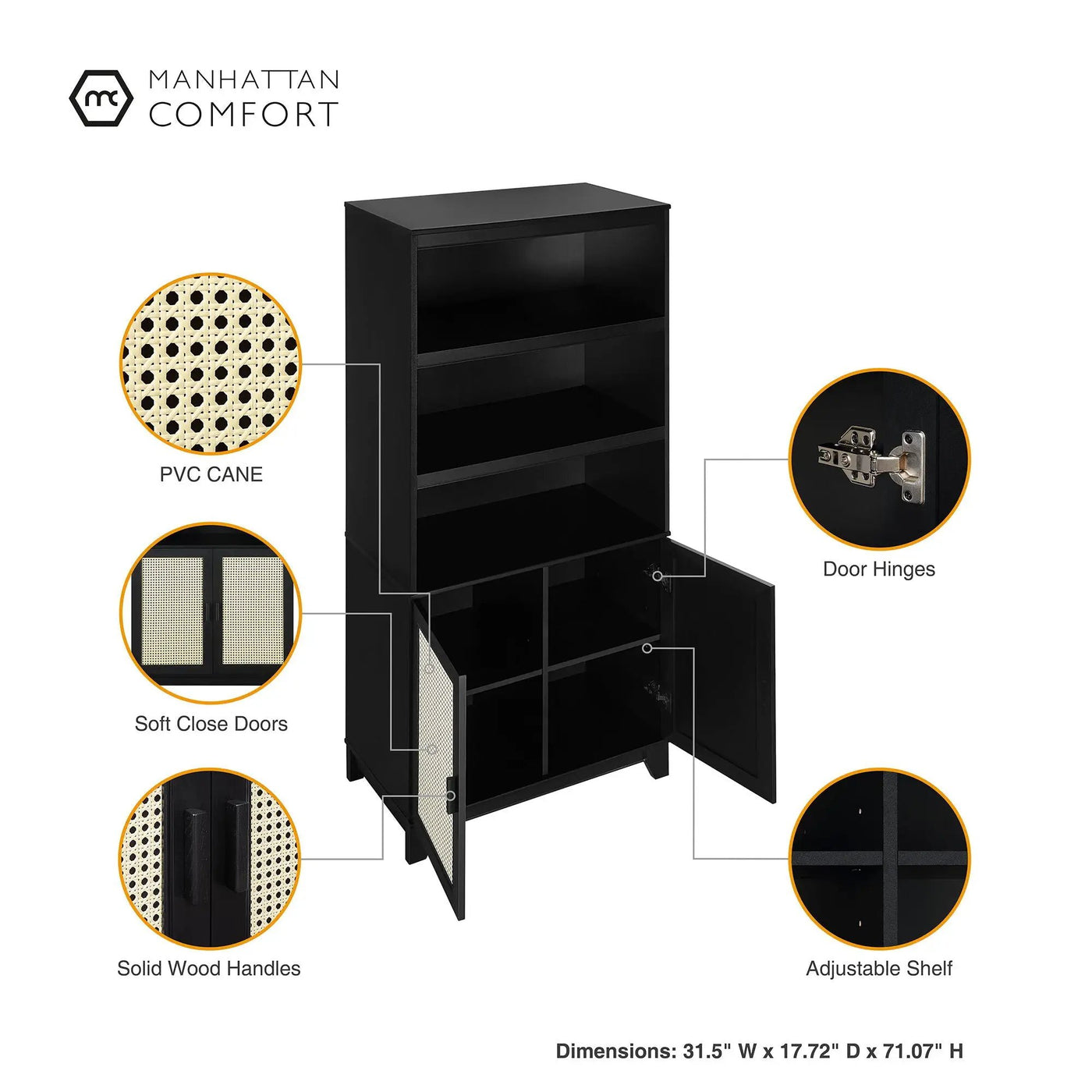 Sheridan - Bookcase Cabinet by HouseOfZazla