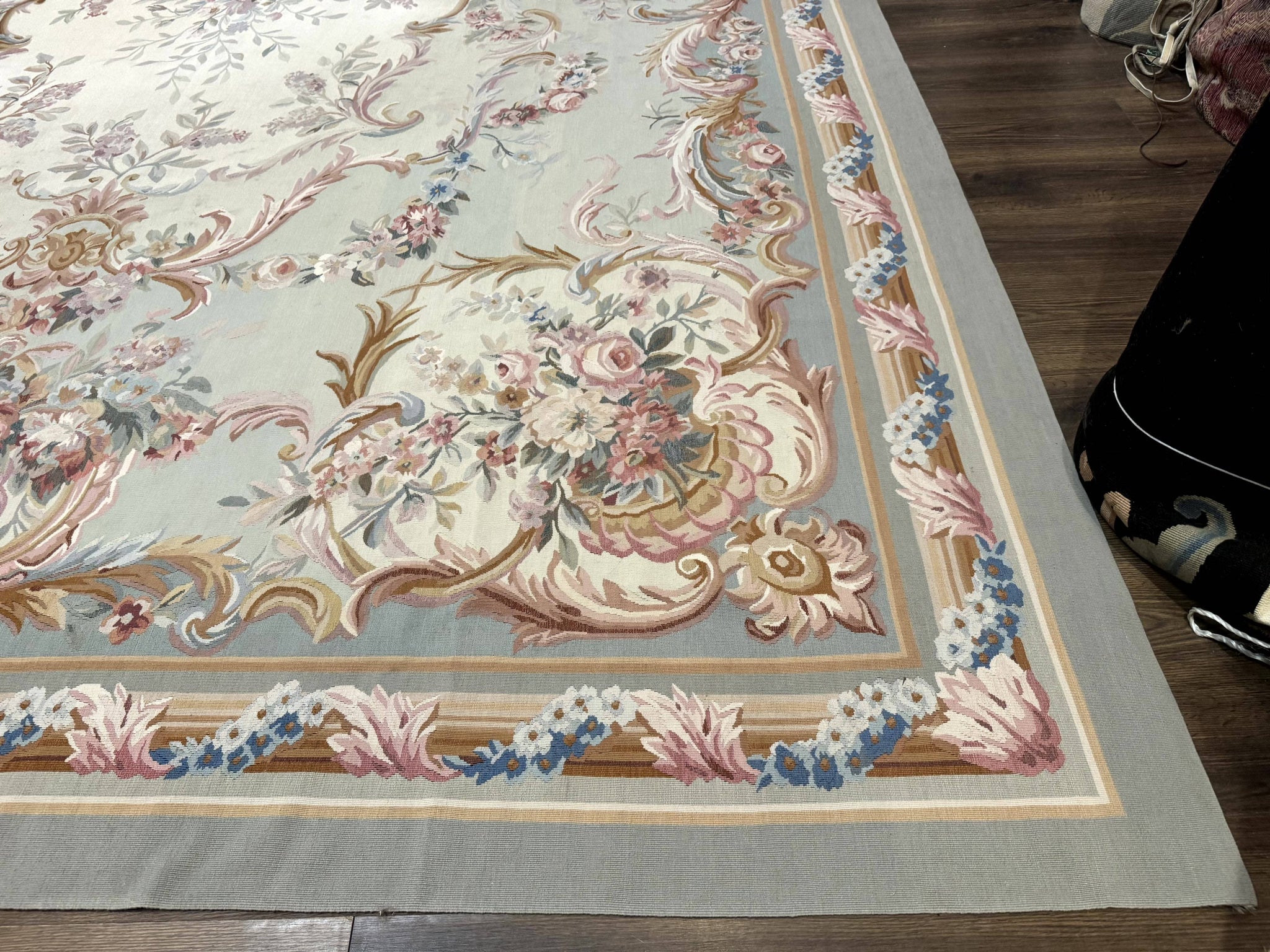 Palace Size Aubusson Rug 11x16, Large Aubusson Carpet by Jewel Rugs
