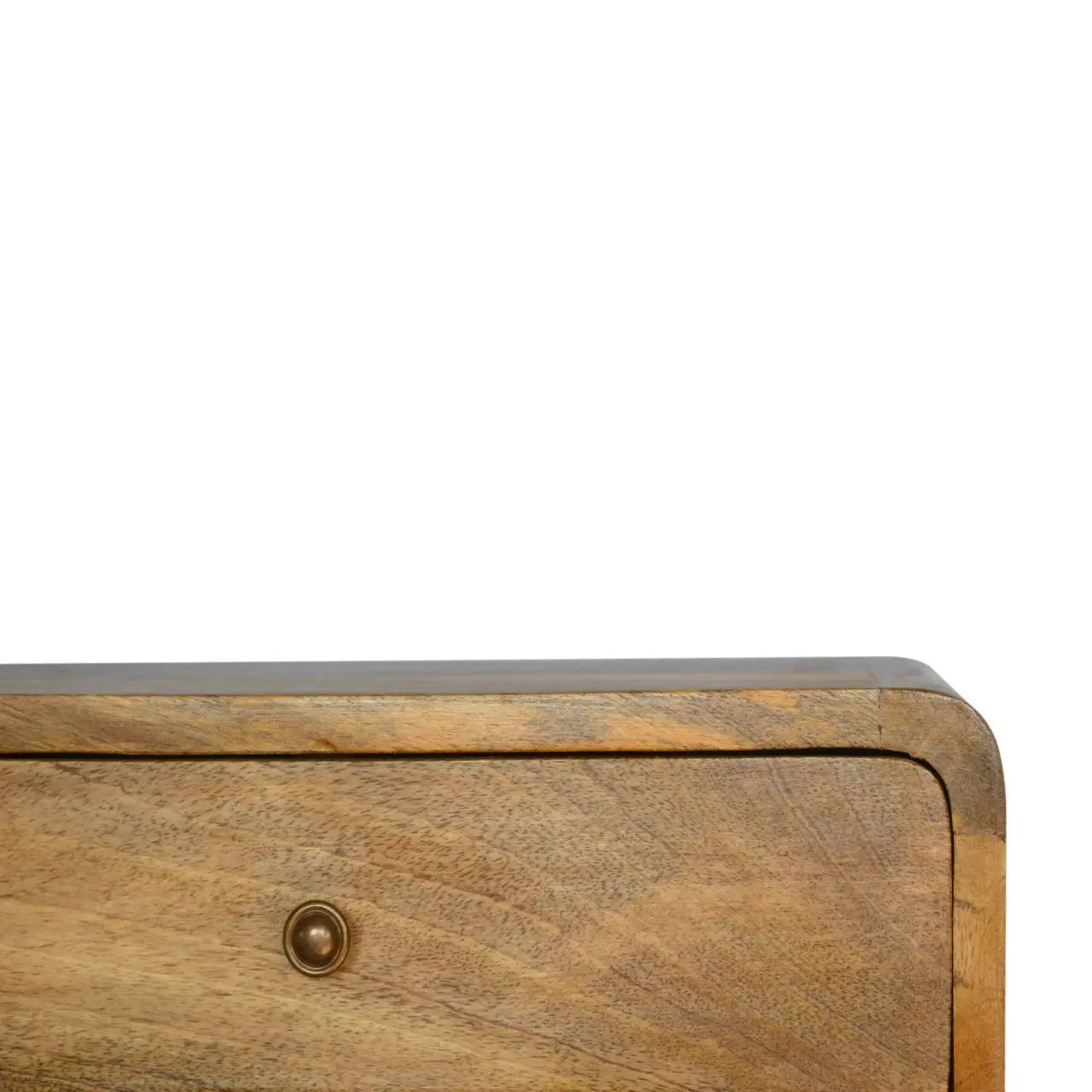 Solid Wood Floating Curve Open Slot Nightstand by HouseOfZazla