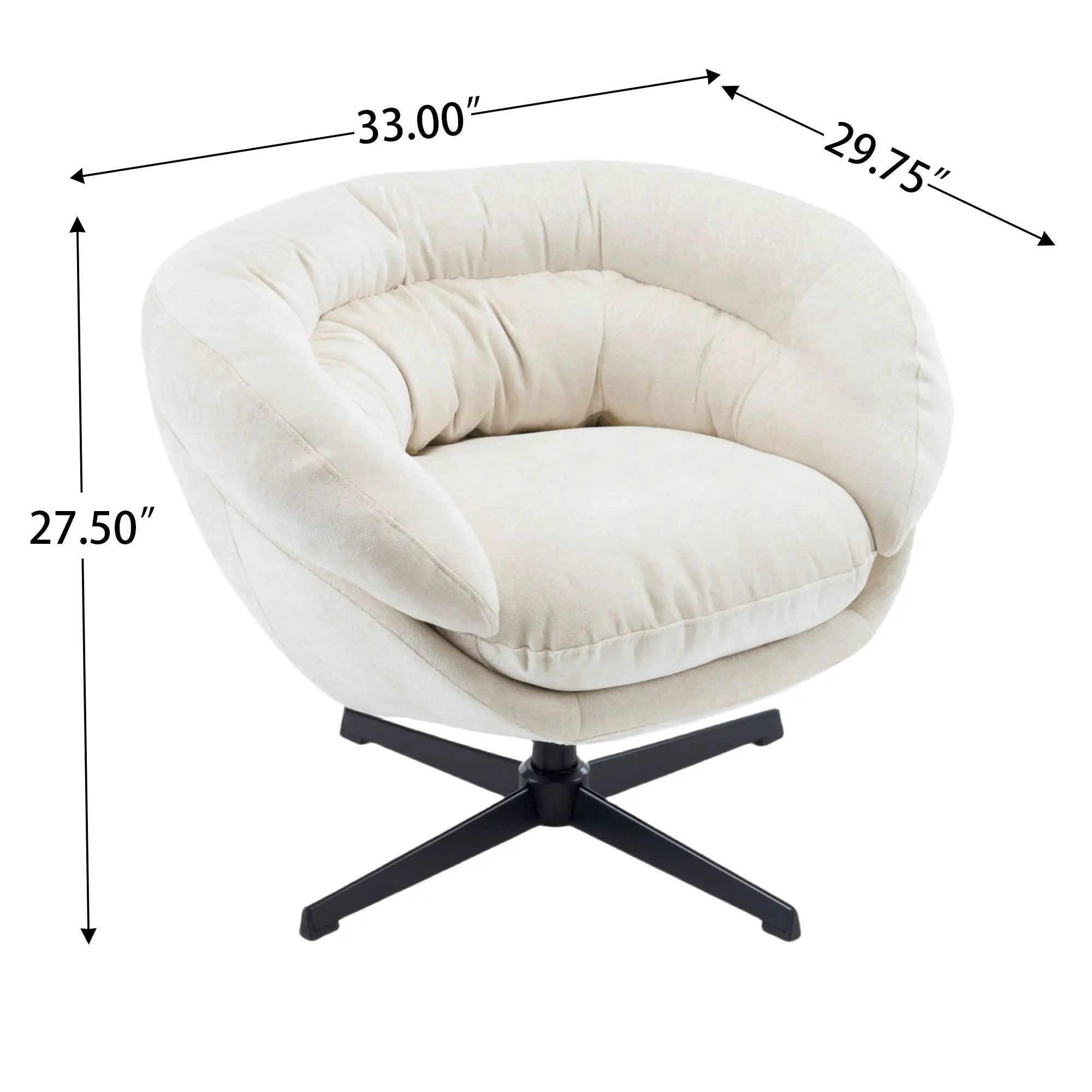 Modern Office Chair With 360 Degree Swivel by HouseOfZazla