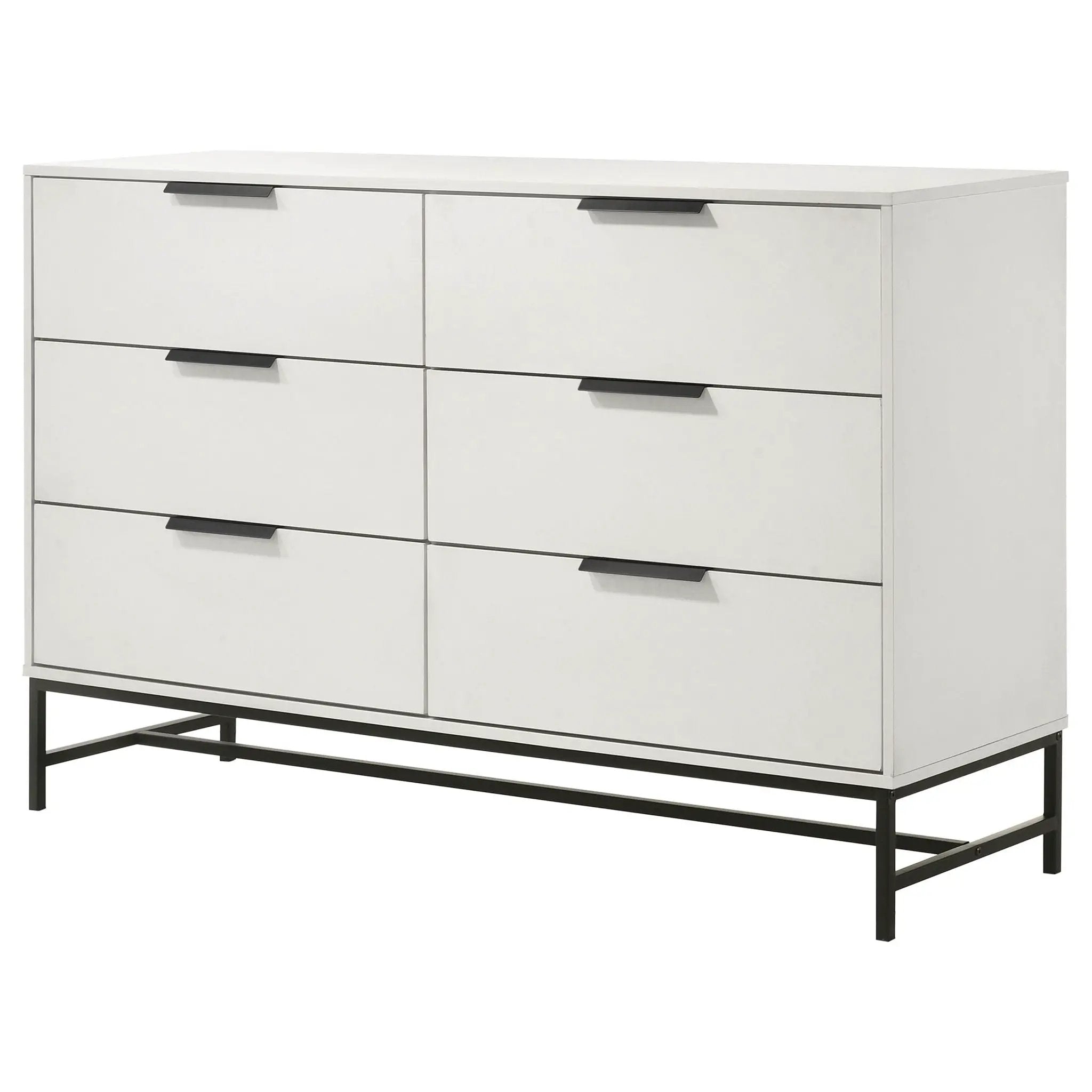 Sonora 6-drawer Bedroom Dresser White by Unique Piece Furniture