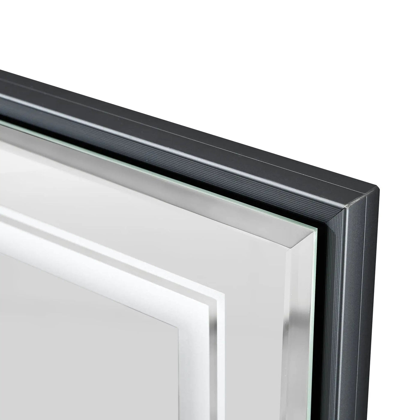 LED Bathroom Beveled Mirror, 3000 - 6000K Gradient Front And Backlit LED Mirror For Bathroom, 3 Colors Dimmable, Ip54 Enhanced Anti Fog by HouseOfZazla