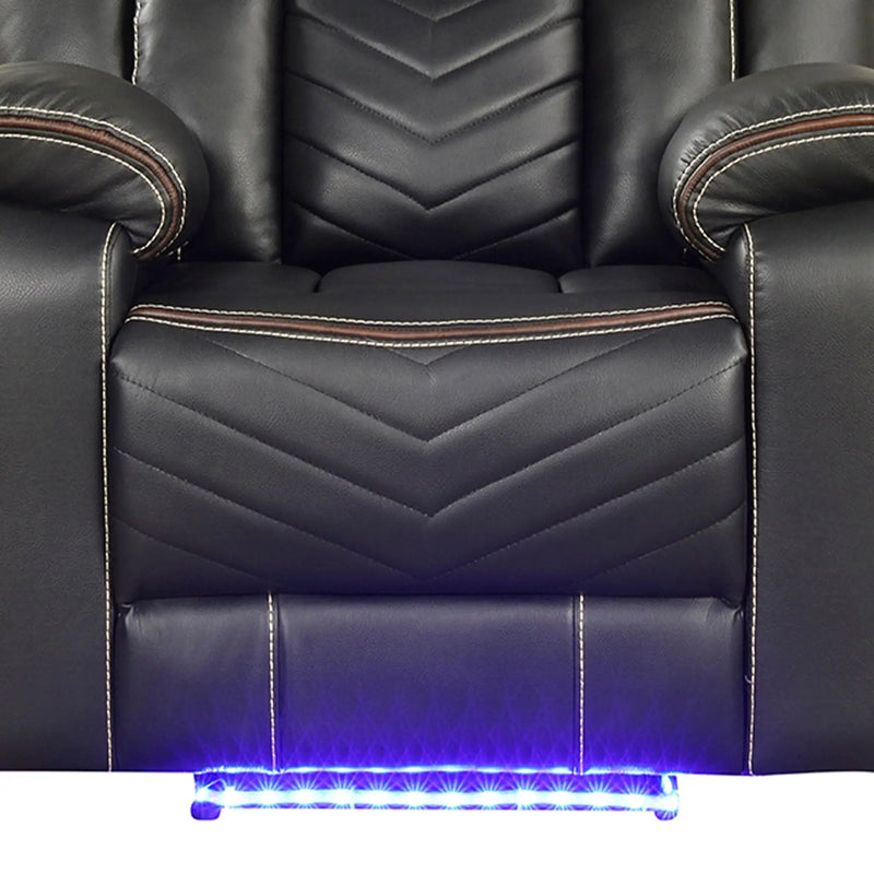 Challenger - LED Power Recliner Chair by Unique Piece Furniture