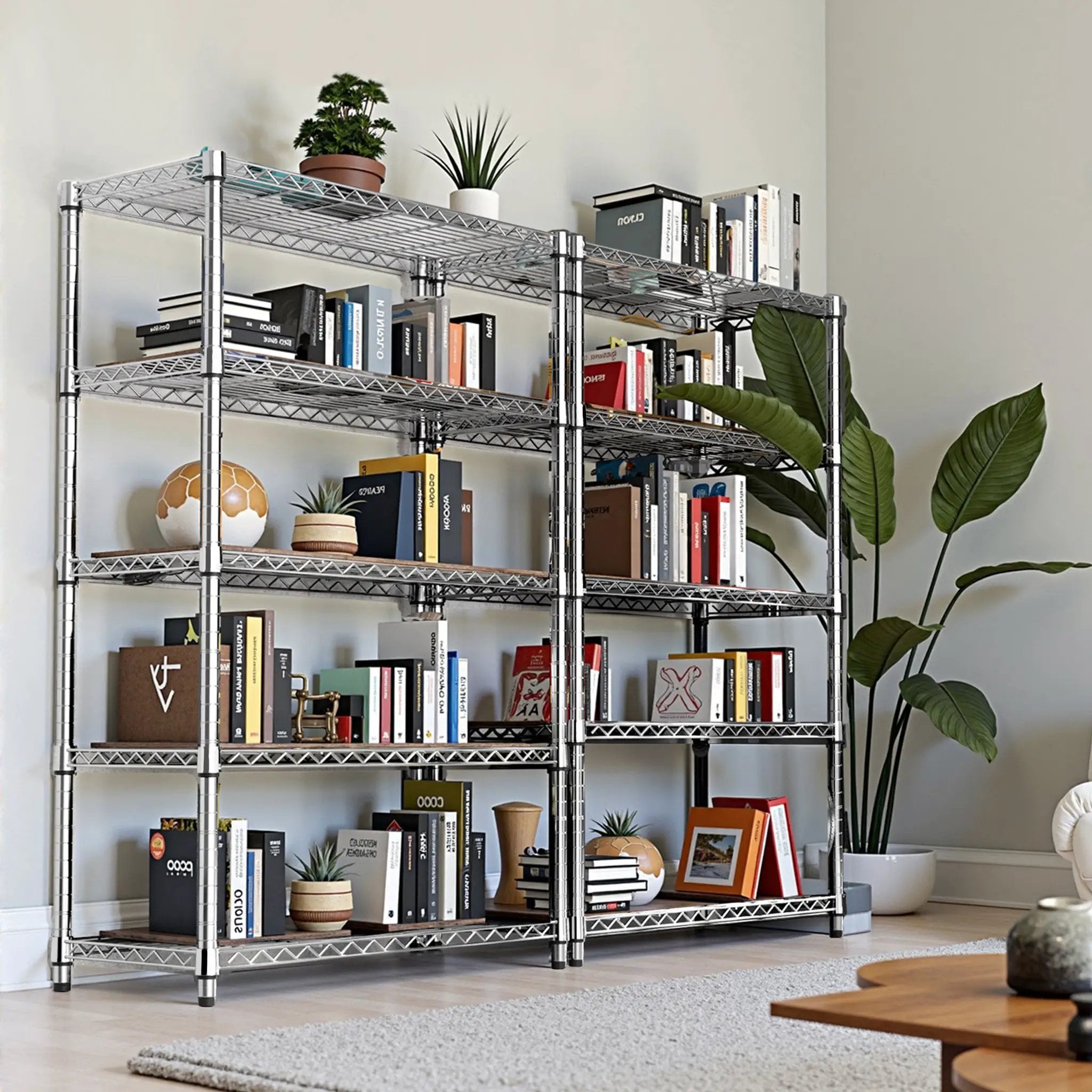 5-Tier Utility Steel Storage Shelving Unit by HouseOfZazla