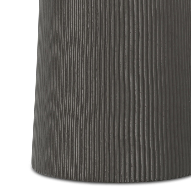 Hughes - Cast Aluminum Side Table - Black by HouseOfZazla