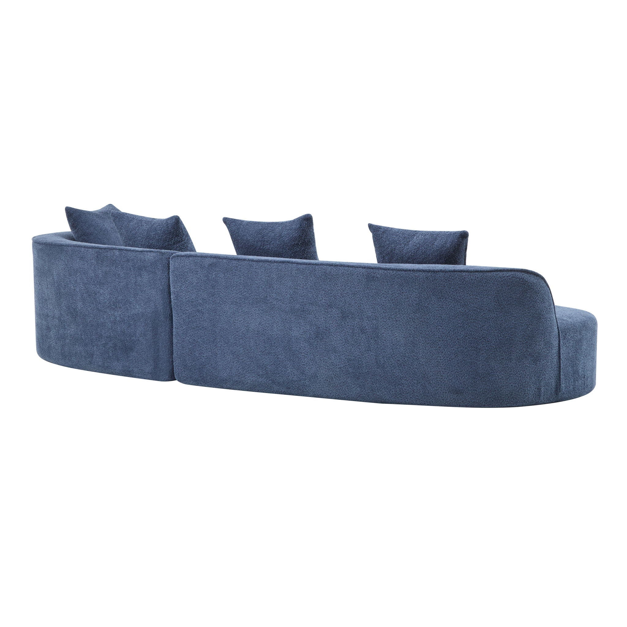 Elegant Curved Sectional Sofa With Full Foam Comfort by HouseOfZazla