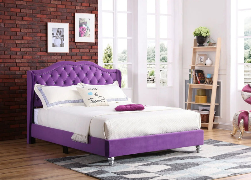 Upholstered Bed Transitional by HouseOfZazla