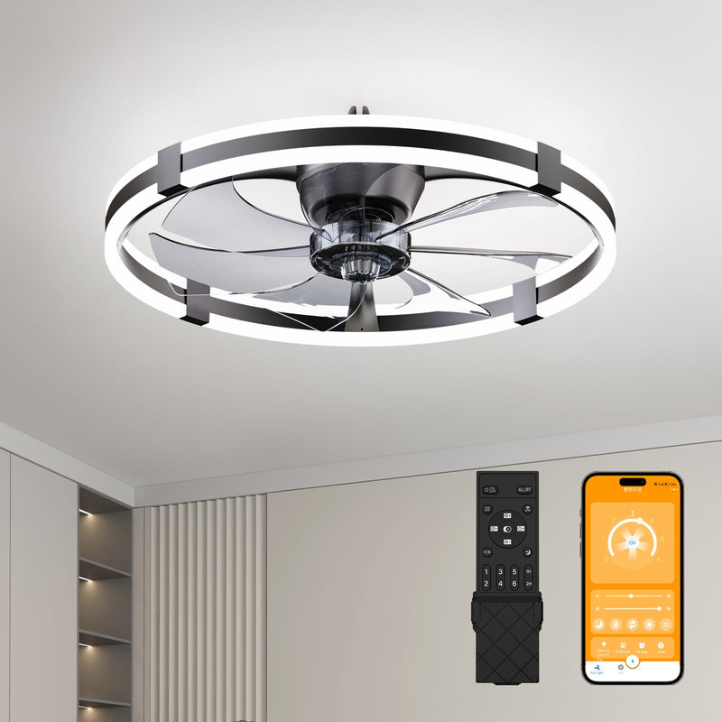 23.6'' LED Ceiling Fan Light with Remote and DC Motor by HouseOfZazla