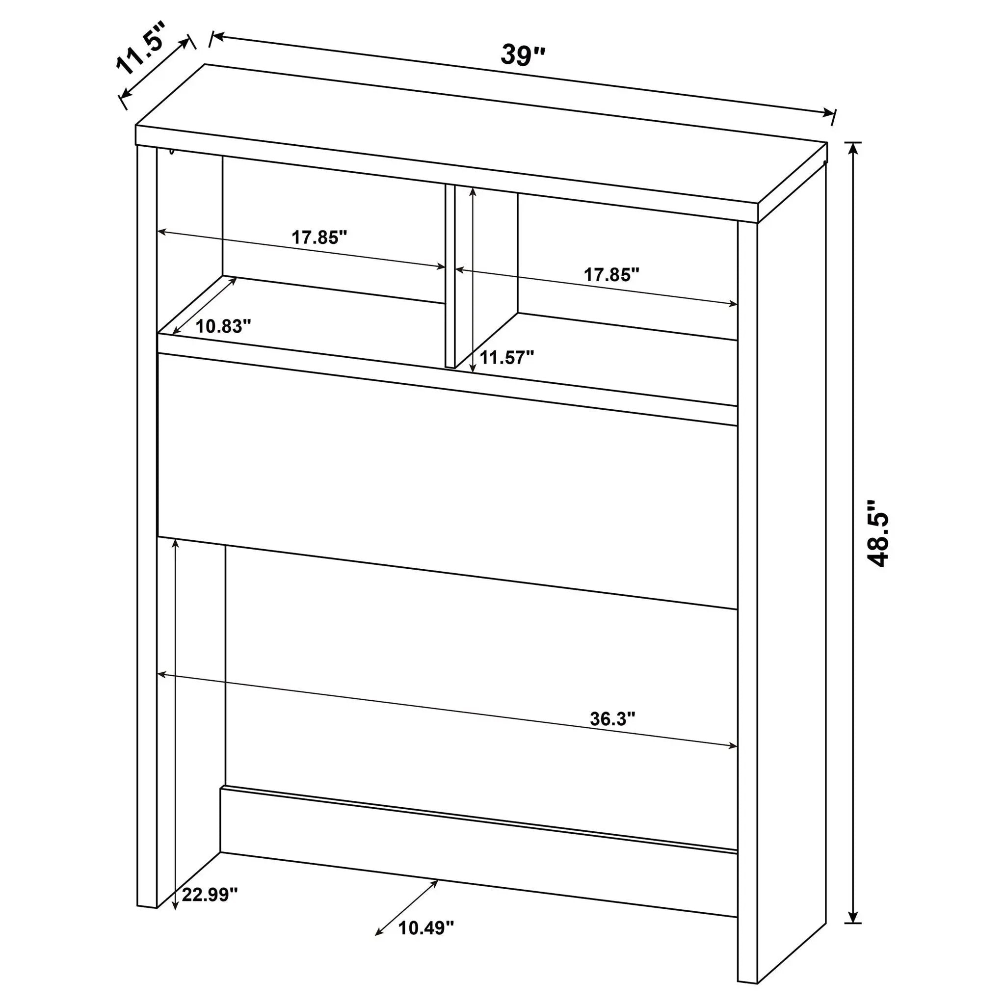 Geary - 3 Piece Bedroom Set With Bookcase Headboard by HouseOfZazla