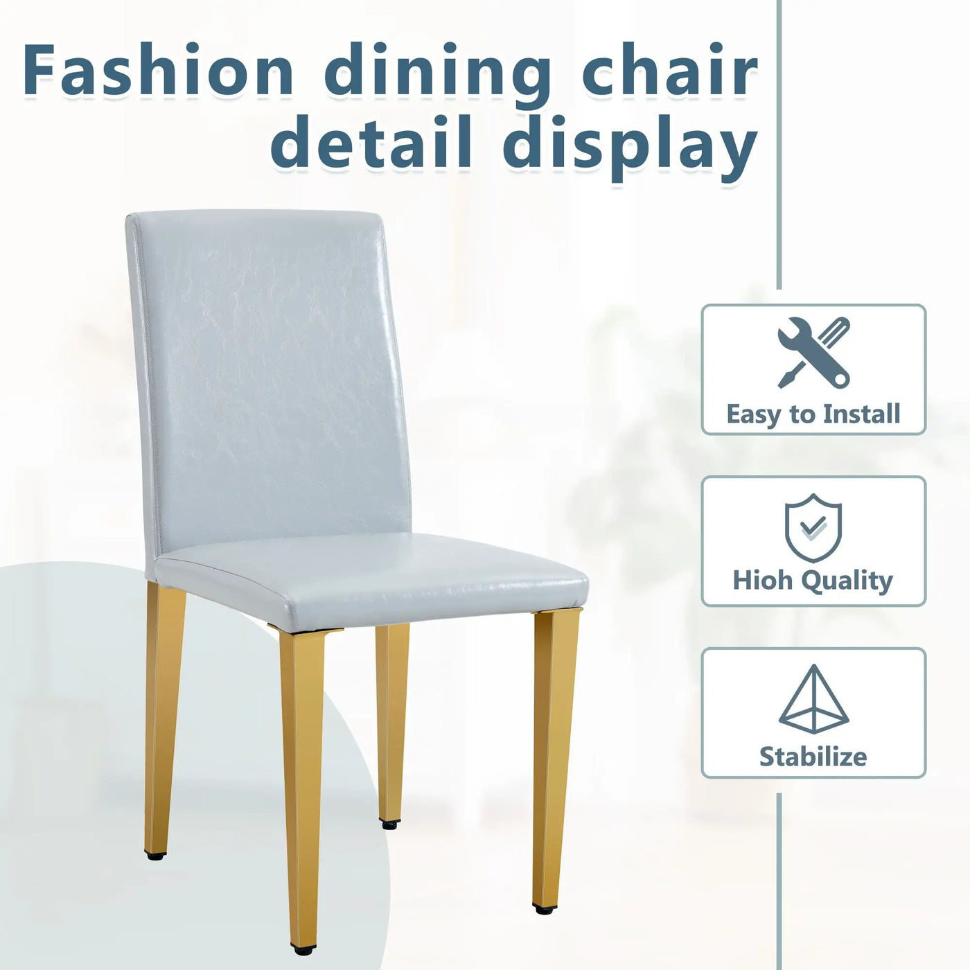 Modern Dining Chairs With Metal Legs by HouseOfZazla