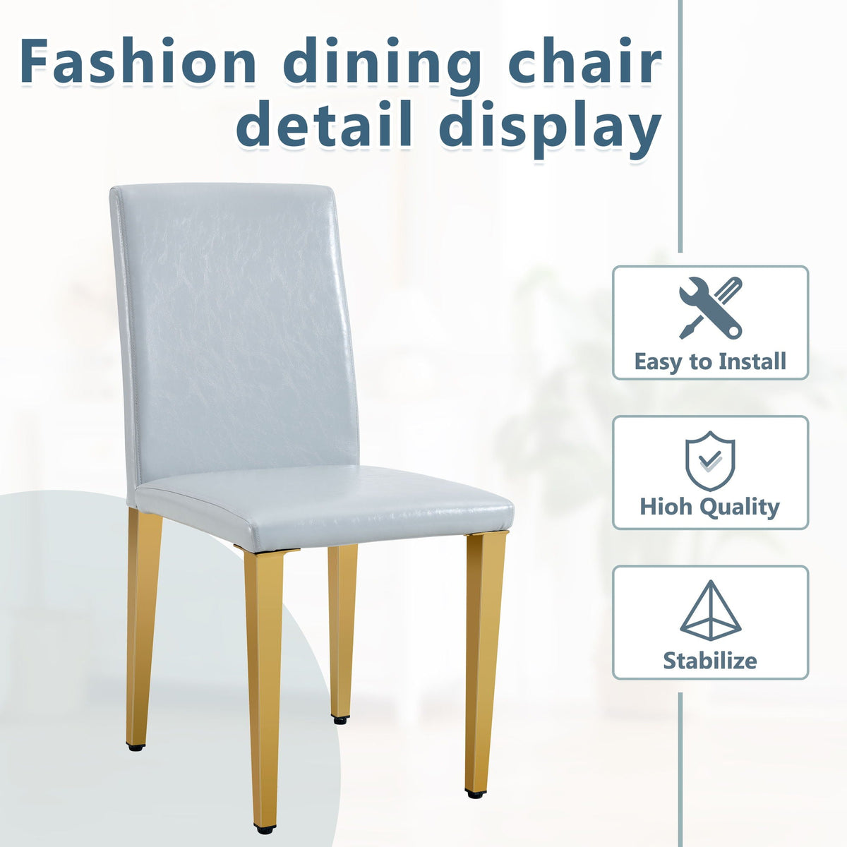 Modern Dining Chairs With Metal Legs, photo 9 of 33