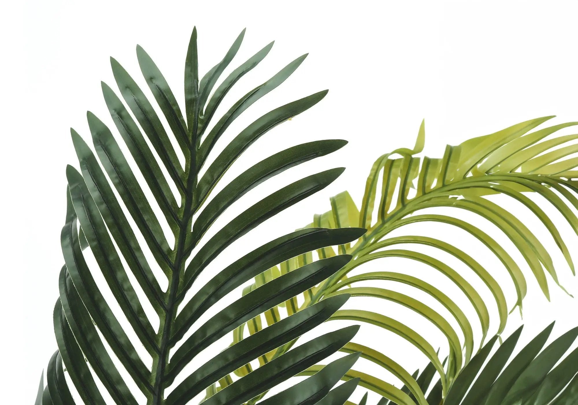 47" Tall, Artificial Plant, Palm Tree, Indoor, Faux, Fake, Floor, Greenery, Potted, Real Touch, Decorative - Green / Black by Unique Piece Furniture