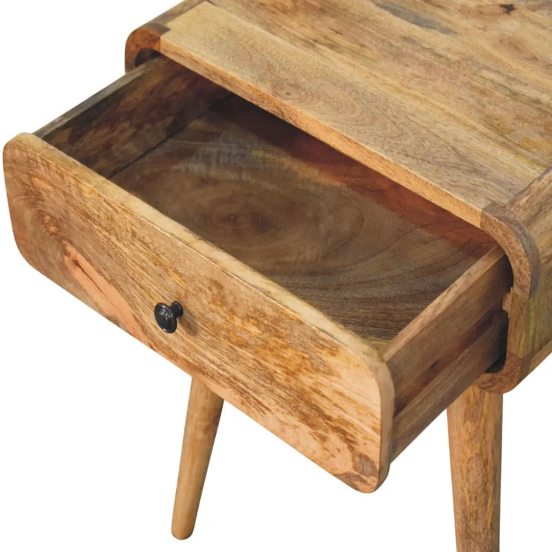 Solid Wood Avora Nightstand with 1-Drawer, Oak-ish by HouseOfZazla