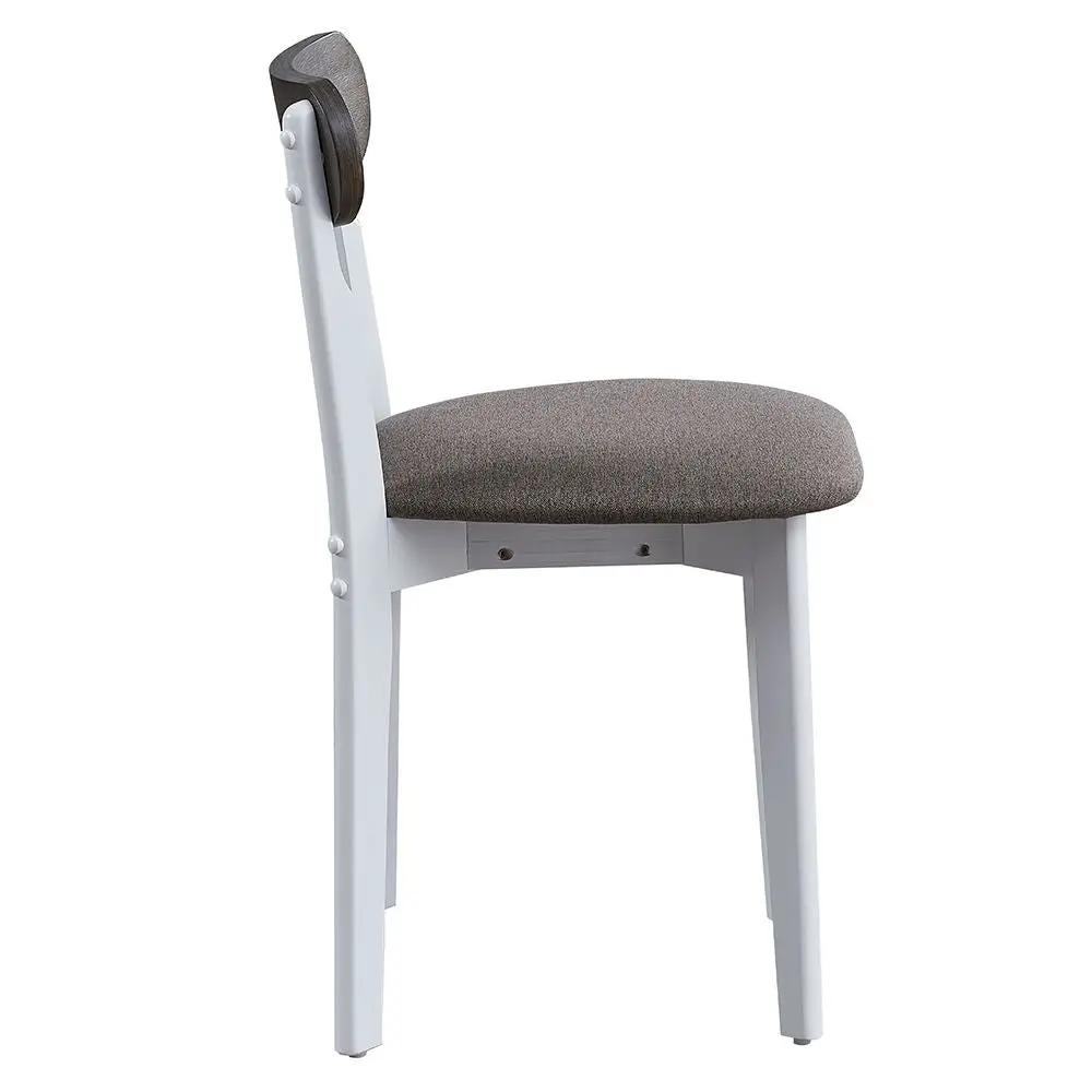 Fidelity - 5 Piece Dining Set - White & Gray by Unique Piece Furniture