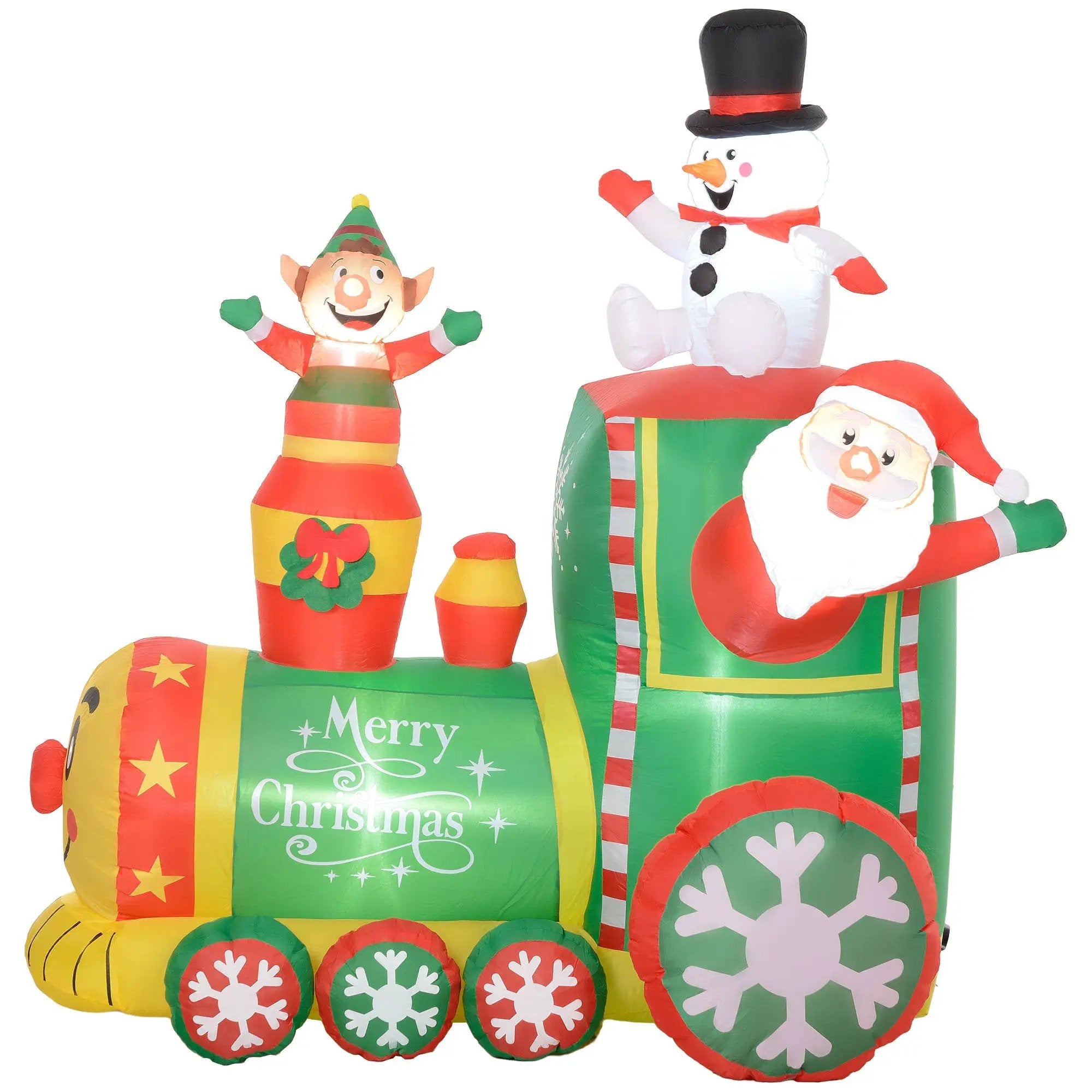 Outsunny 5.9' Christmas Inflatables Train by HouseOfZazla