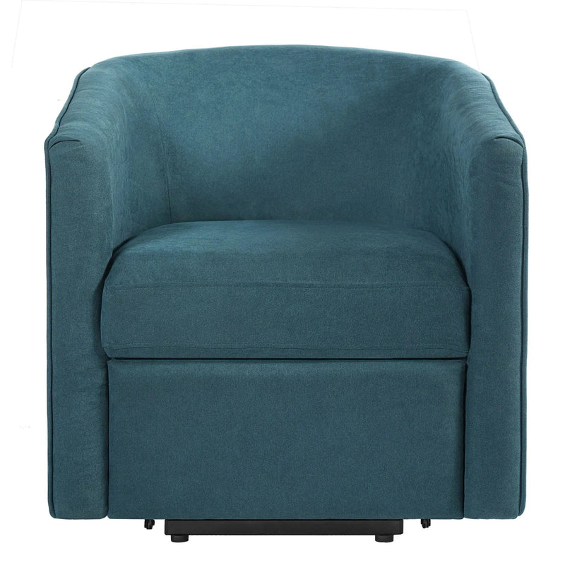 Power Lift Recliner Barrel Shape Reclining Chair With Footrest And Side Pocket by Unique Piece Furniture