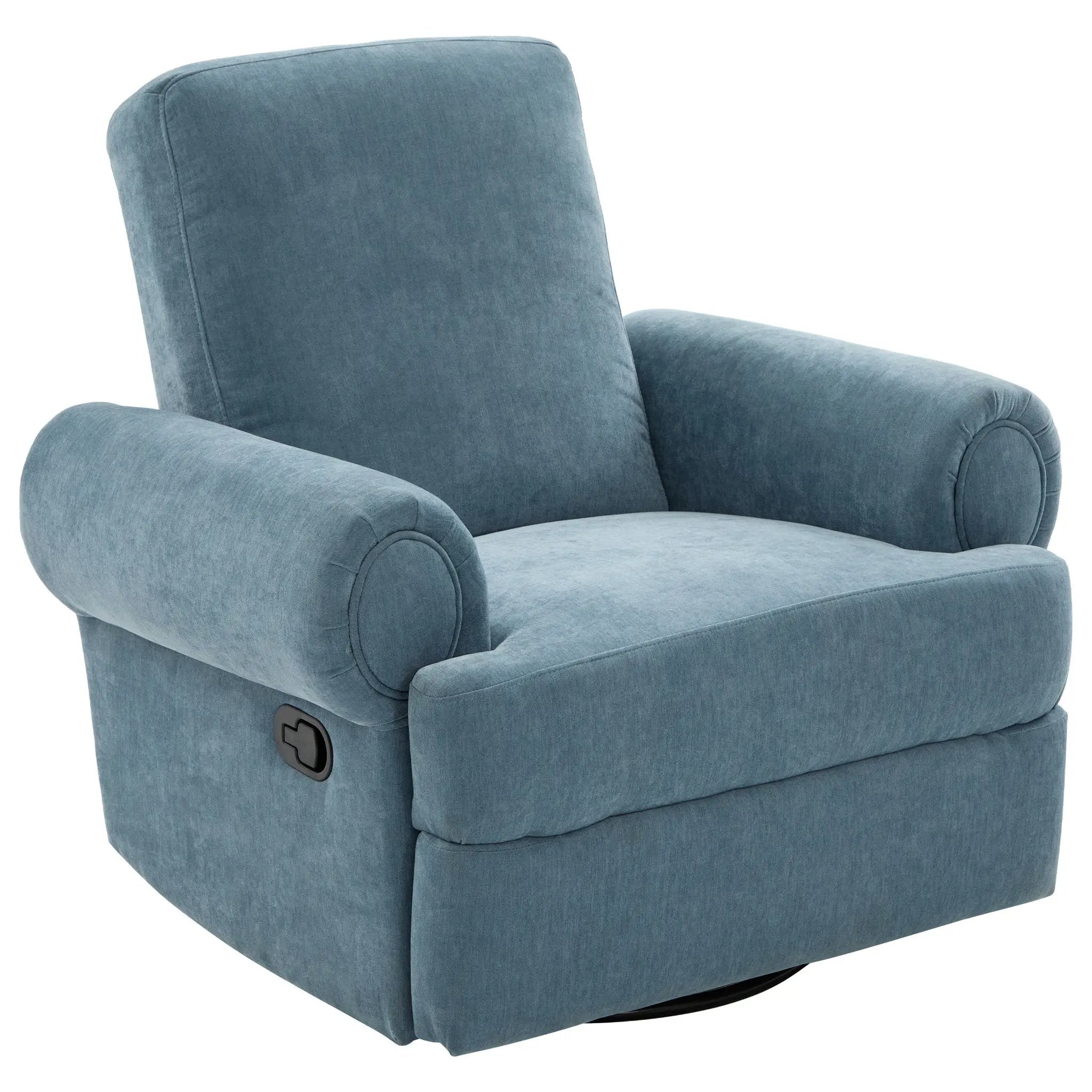 Manual Swivel Recliner Rocker Chair With Adjustable Backrest by Unique Piece Furniture