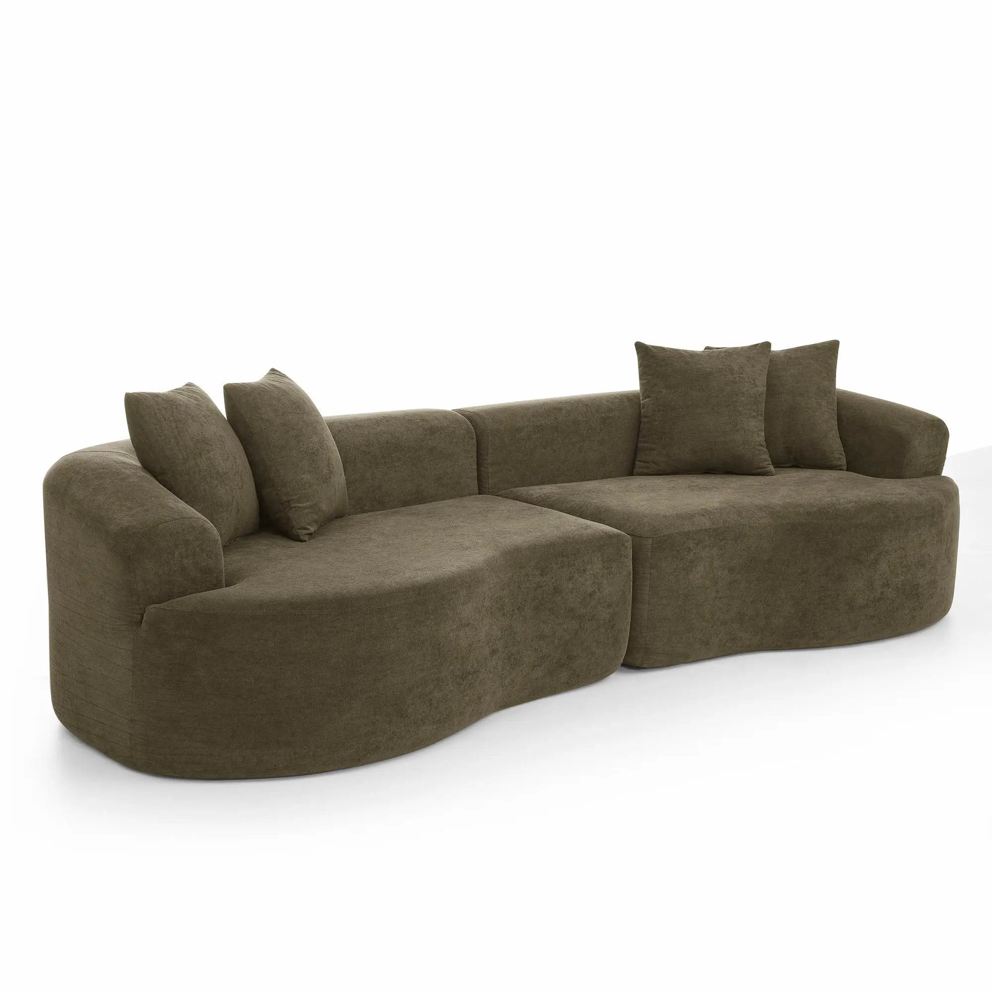 4 Seater Curved Cloud Sectional Sofa by Unique Piece Furniture