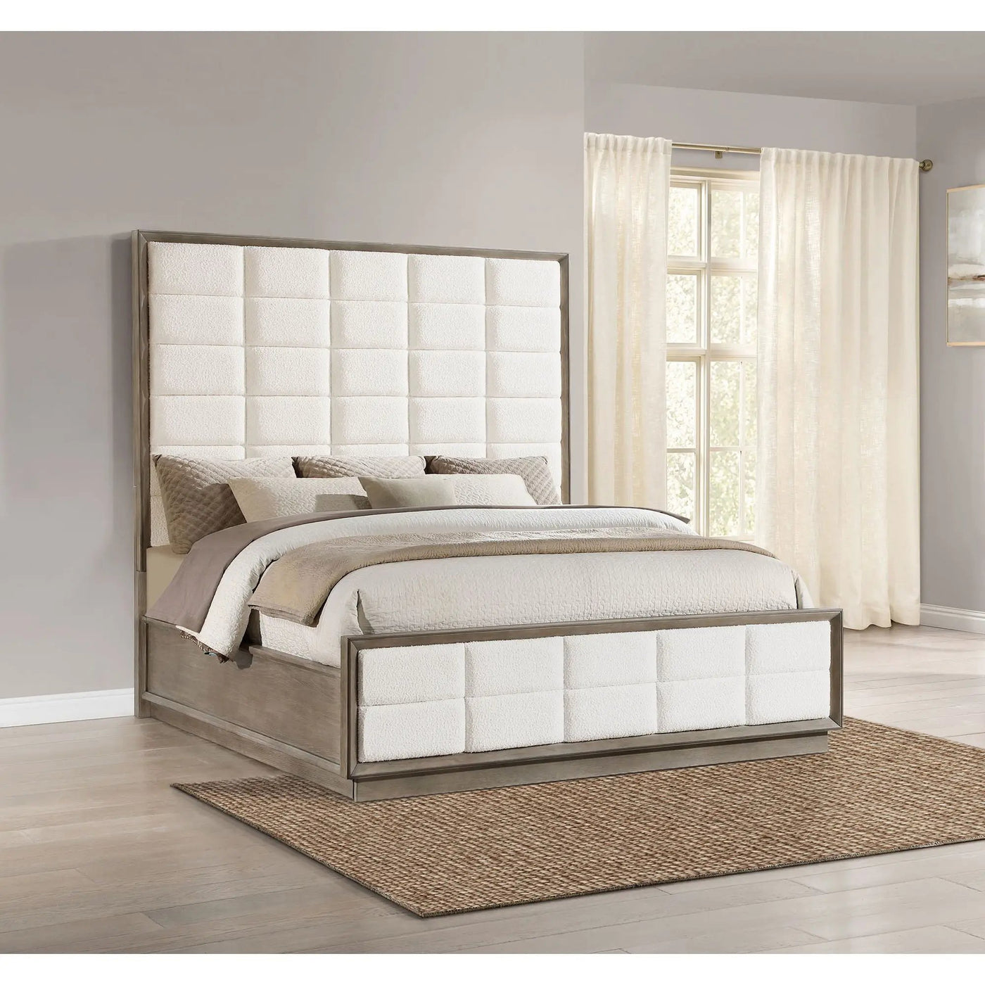 Prescott - Upholstered Panel Bed by HouseOfZazla