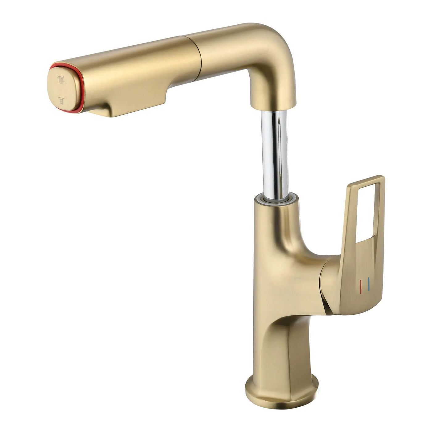 Pull Down Vessel Faucet With Lift Spout & Dual Spray Modes by HouseOfZazla