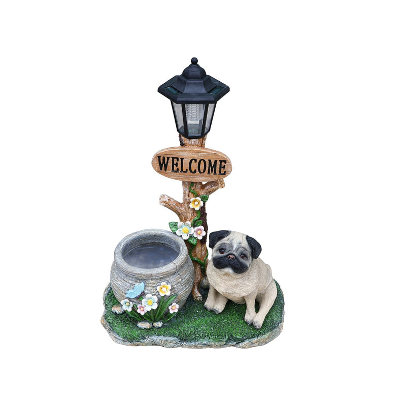 Sitting Pug Dog Planter Statue by HouseOfZazla