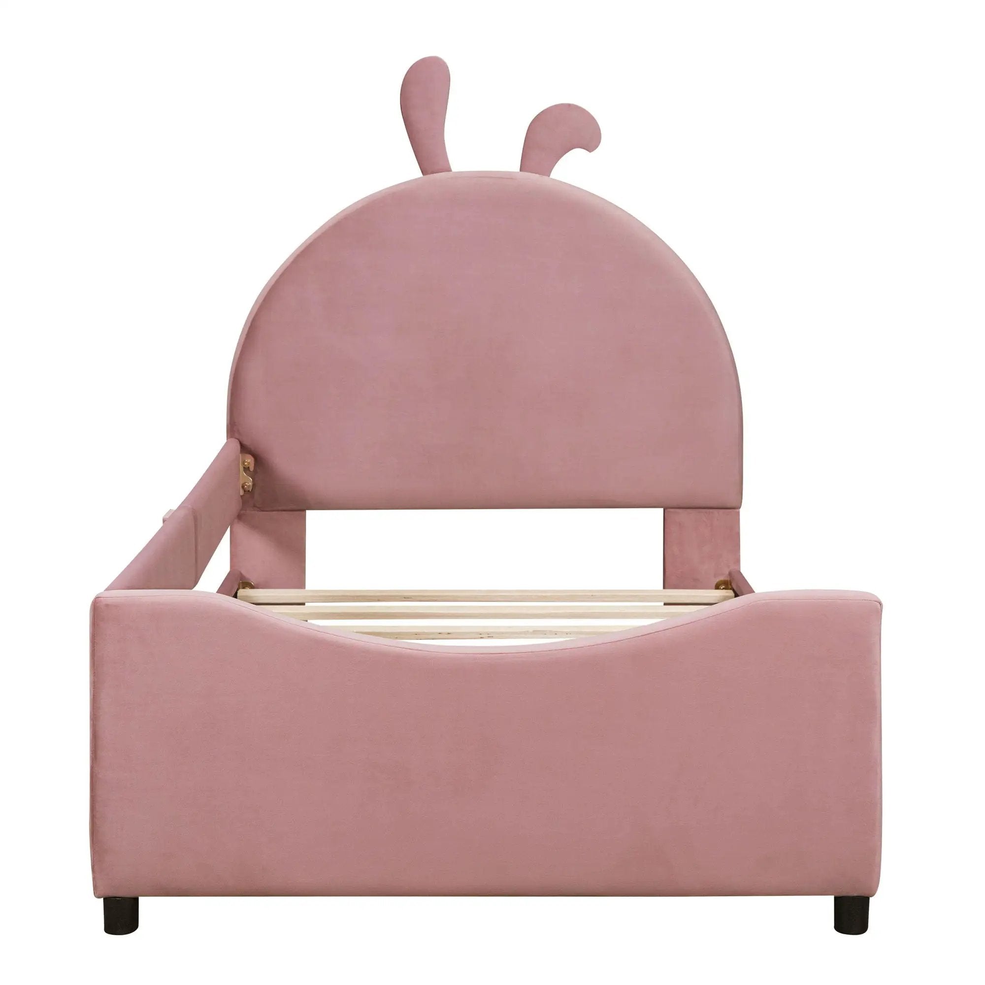 Upholstered Daybed With Rabbit Ear Shaped Headboard by HouseOfZazla
