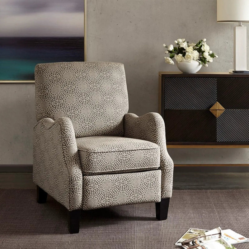 Hoffman - Push Back Recliner - Beige Multi by Unique Piece Furniture