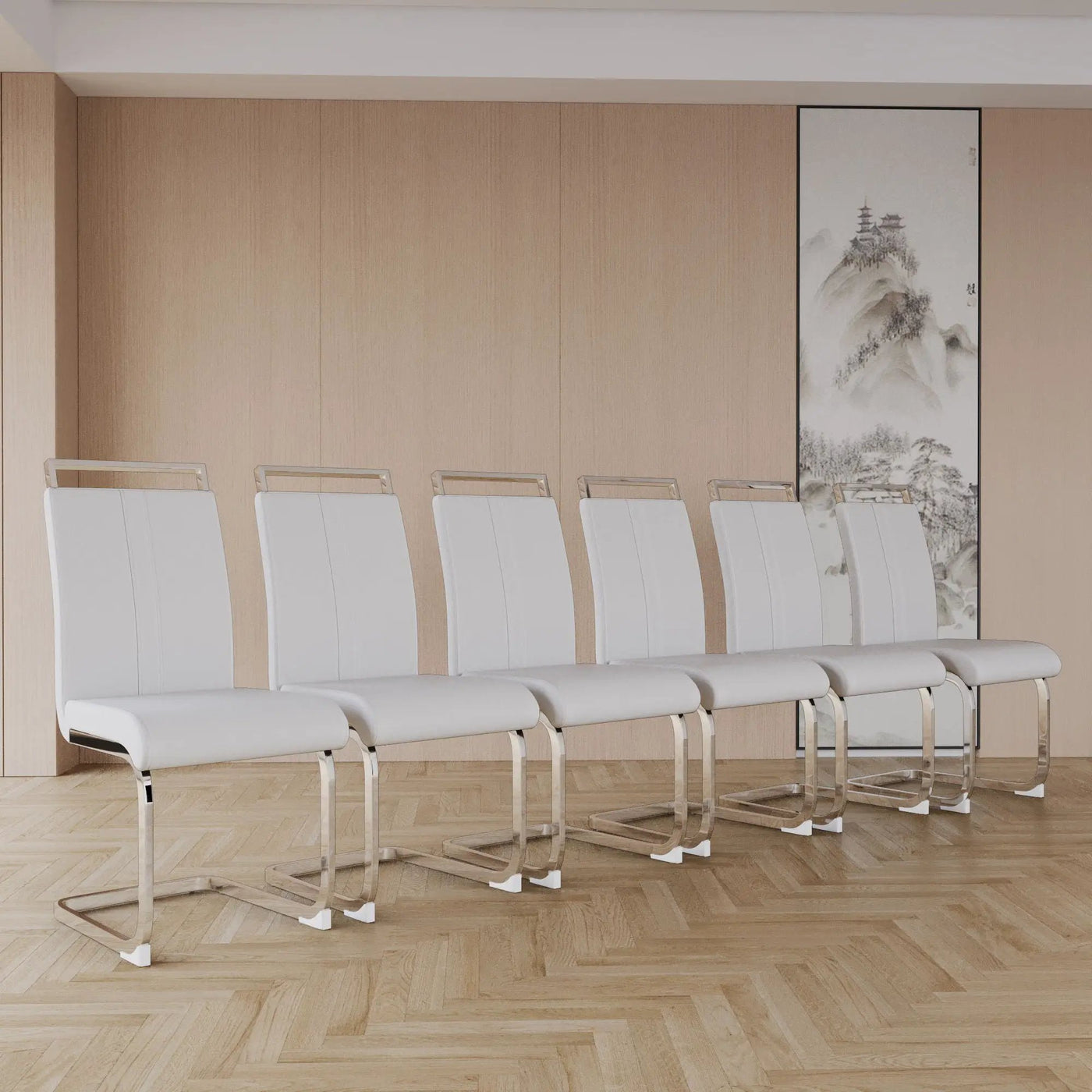 Modern Dining Chairs With Padded Seat, High Back by HouseOfZazla