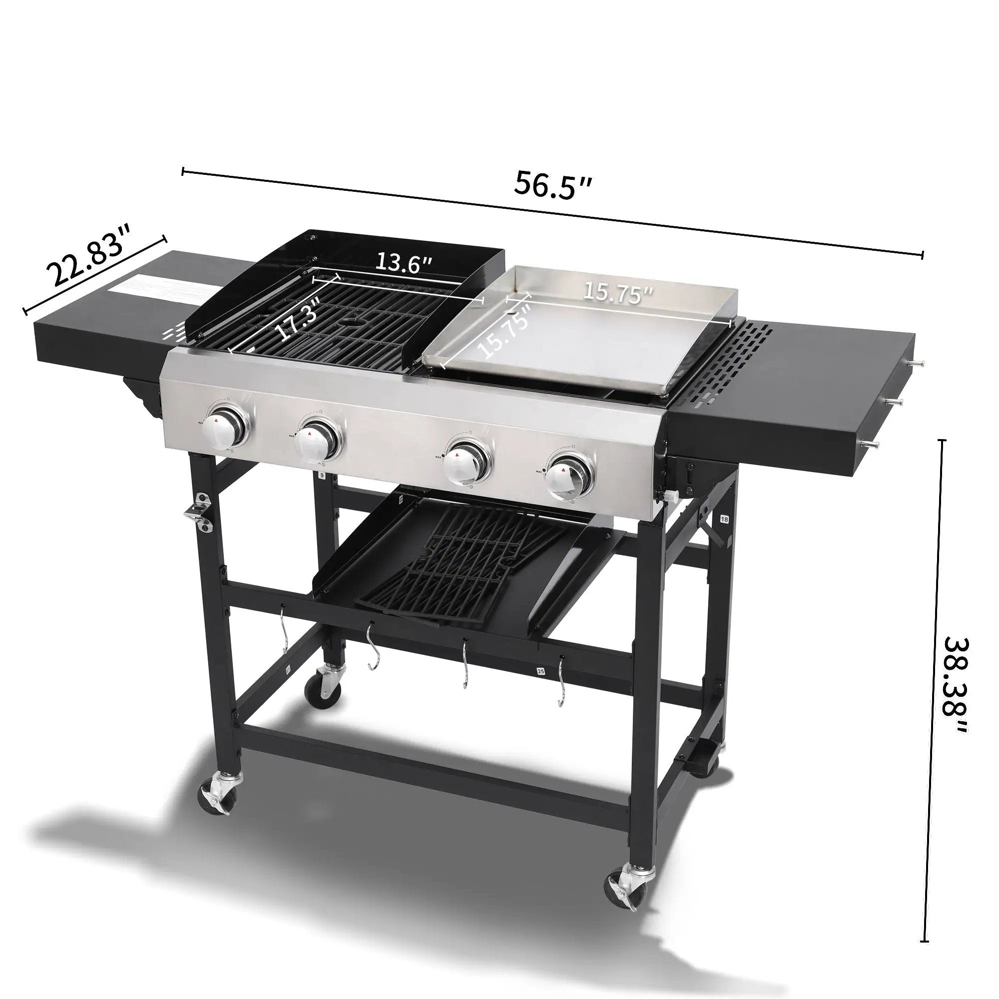 2+2 Plancha Gas Grill by HouseOfZazla