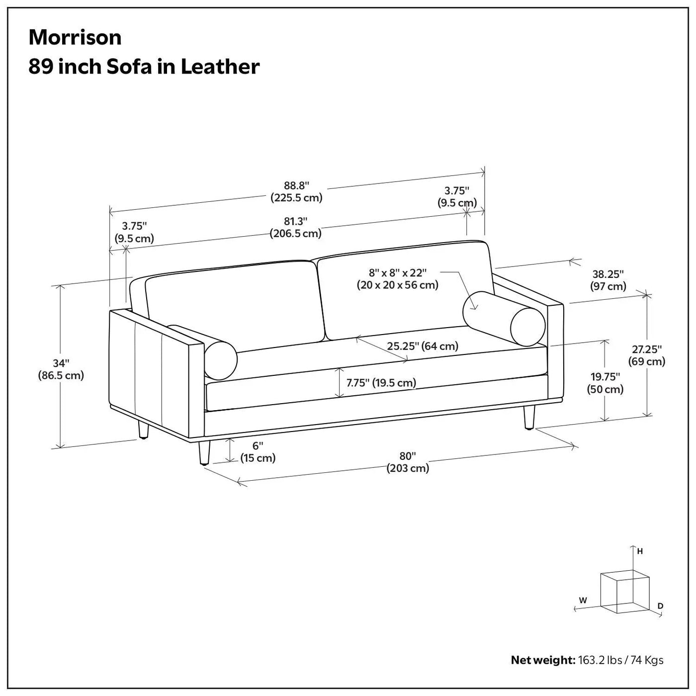 Morrison - Upholstered Sofa by HouseOfZazla