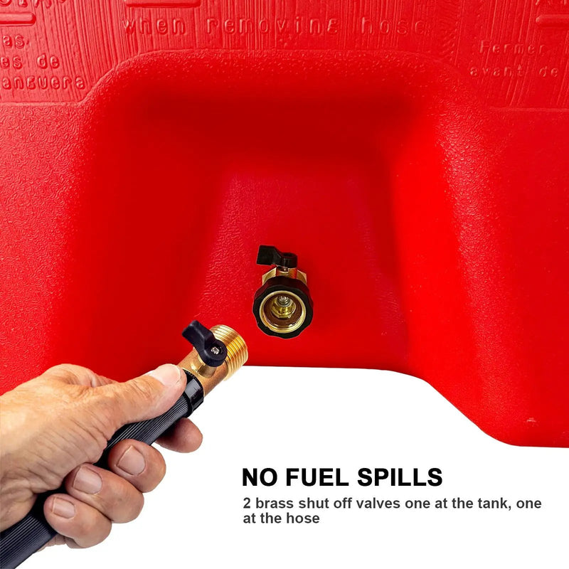 Gas Caddy With Wheels, Fuel Transfer Tank, Gasoline Diesel Can by HouseOfZazla
