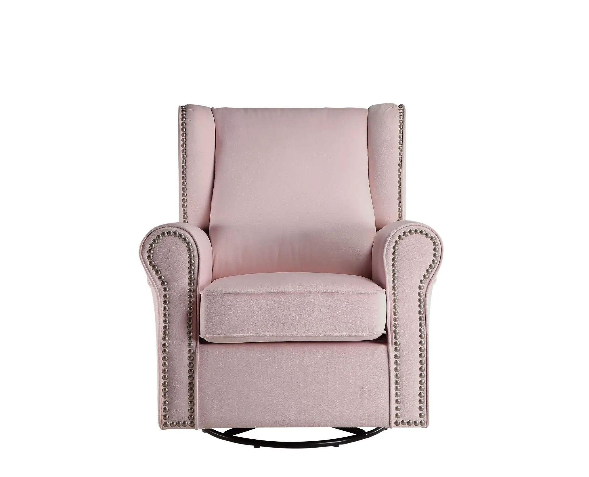 Tamaki - Glider Chair With Swivel - Pink by HouseOfZazla