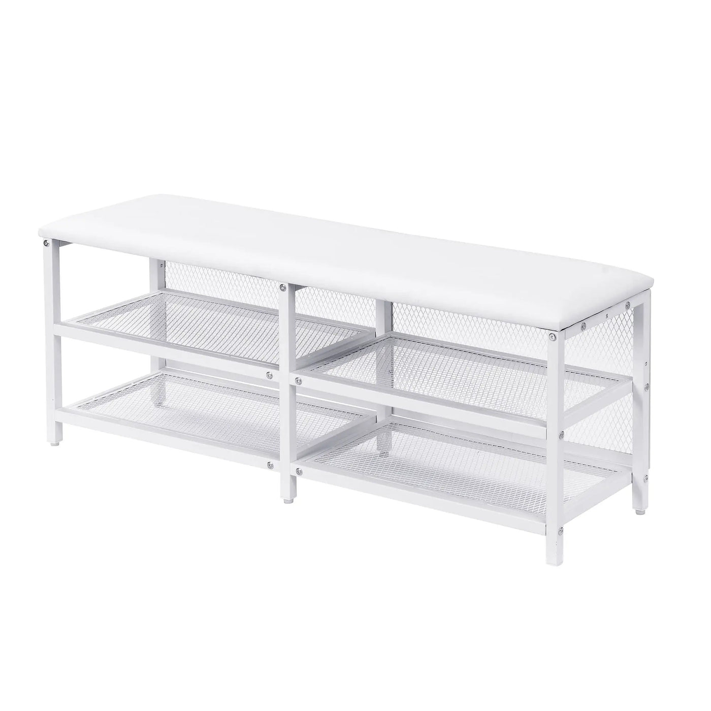 Platform Bed With 2 Tier Storage Shelves, Storage Cabinet by HouseOfZazla