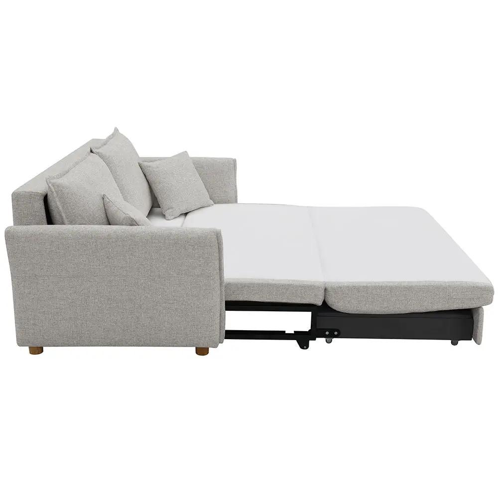 Oran - Sofa With Sleeper - Gray Chenille by Unique Piece Furniture