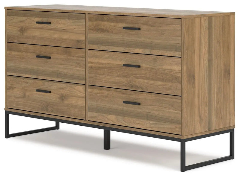 Deanlow - Six Drawer Dresser - Honey by Unique Piece Furniture