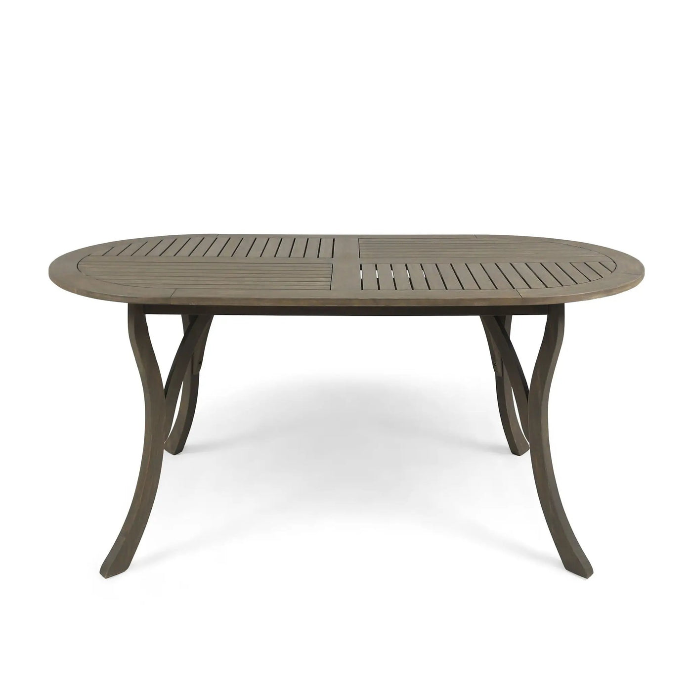 Outdoor Table With Smooth Lines, Slat Top by HouseOfZazla