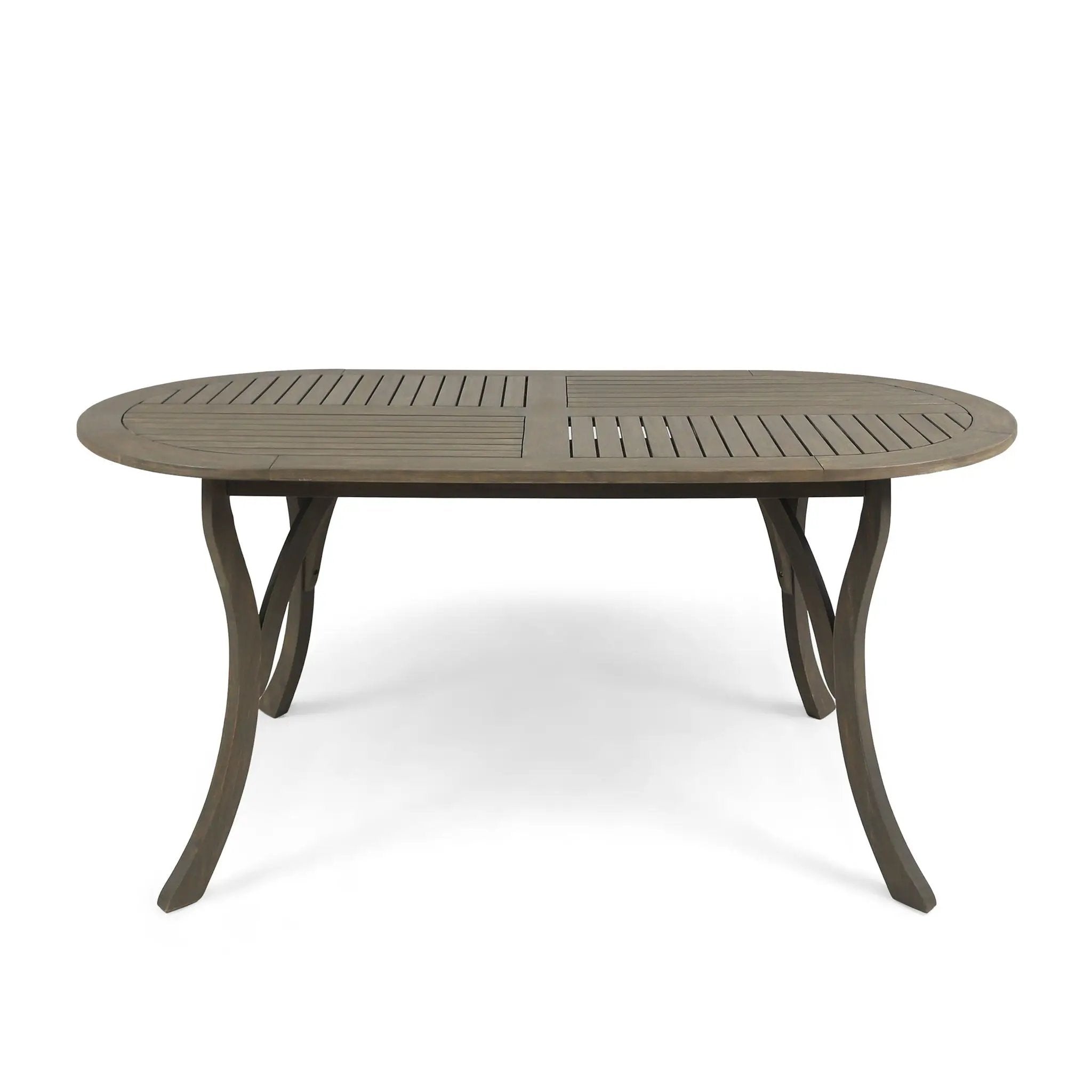 Outdoor Table With Smooth Lines, Slat Top by HouseOfZazla