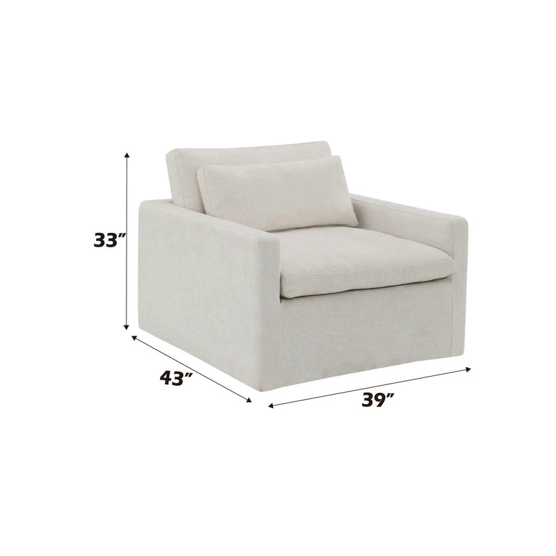 Naveen - Swivel Chair With 1 Toss Pillow by HouseOfZazla