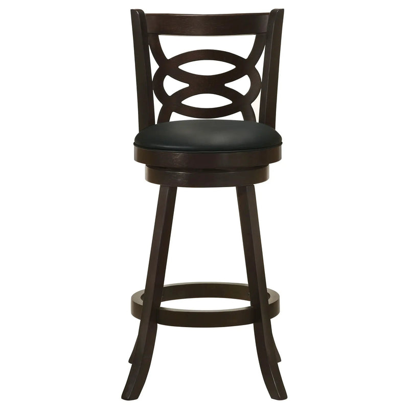 Calecita Wood Swivel Bar Chair Cappuccino (Set of 2) by Unique Piece Furniture