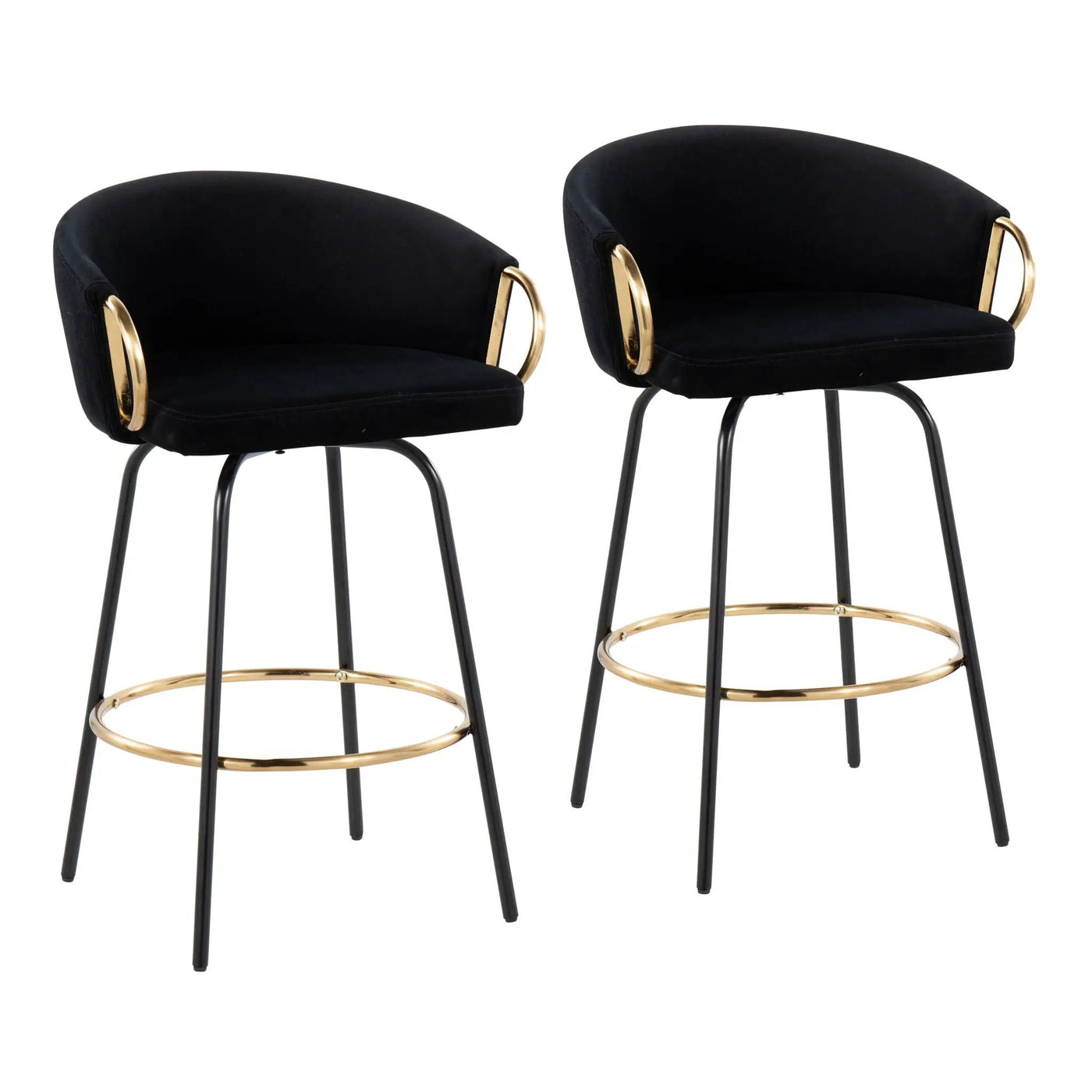 Claire - Contemporary / Glam Counter Stool (Set of 2) by HouseOfZazla
