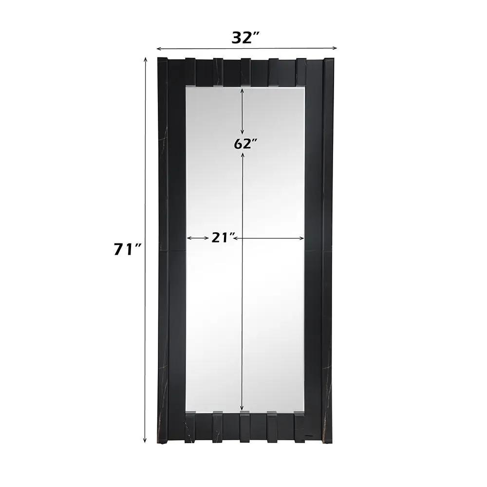 Dara - Floor Mirror - Black by Unique Piece Furniture